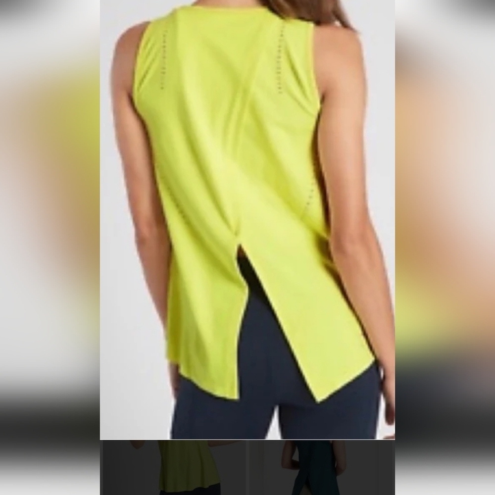 Athleta Vibrant Lime Tank Top - Picture 3 of 7